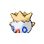 Togepi shiny back-facing sprite from Pokémon Sapphire