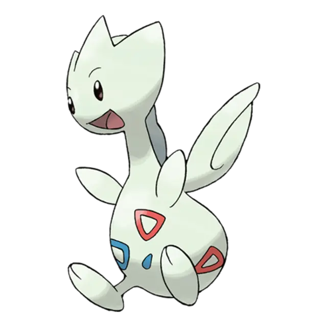 Togetic, the Happiness Pokémon — Fairy/Flying-type Pokémon official artwork