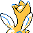 Togetic shiny back-facing sprite from Pokémon Crystal