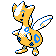 Togetic shiny front-facing sprite from Pokémon Crystal