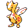 Togetic front-facing sprite from Pokémon Silver