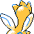 Togetic shiny back-facing sprite from Pokémon Silver