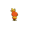 Torchic back-facing sprite from Pokémon White 2