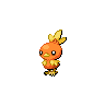Torchic front-facing sprite from Pokémon White 2