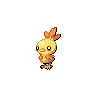 Torchic shiny front-facing sprite from Pokémon White 2