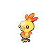 Torchic shiny front-facing sprite from Pokémon Pearl