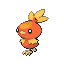 Torchic front-facing sprite from Pokémon Emerald