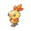 Torchic shiny front-facing sprite from Pokémon Emerald