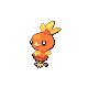 Torchic front-facing sprite from Pokémon SoulSilver