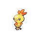Torchic shiny front-facing sprite from Pokémon SoulSilver