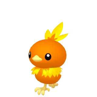 Torchic front-facing sprite from Pokémon XD: Gale of Darkness