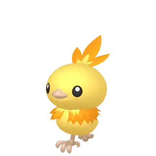 Torchic shiny front-facing sprite from Pokémon XD: Gale of Darkness