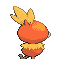 Torchic back-facing sprite from Pokémon Sapphire