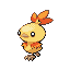Torchic shiny front-facing sprite from Pokémon Sapphire