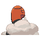 Torkoal back-facing sprite from Pokémon Pearl