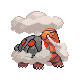 Torkoal front-facing sprite from Pokémon Pearl