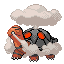 Torkoal front-facing sprite from Pokémon Emerald