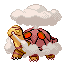Torkoal shiny front-facing sprite from Pokémon Emerald