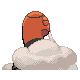Torkoal back-facing sprite from Pokémon HeartGold