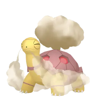 Torkoal shiny front-facing sprite from Pokémon Scarlet/Violet: The Indigo Disk