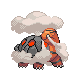 Torkoal front-facing sprite from Pokémon Platinum