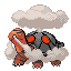 Torkoal front-facing sprite from Pokémon Sapphire