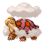 Torkoal shiny front-facing sprite from Pokémon Sapphire