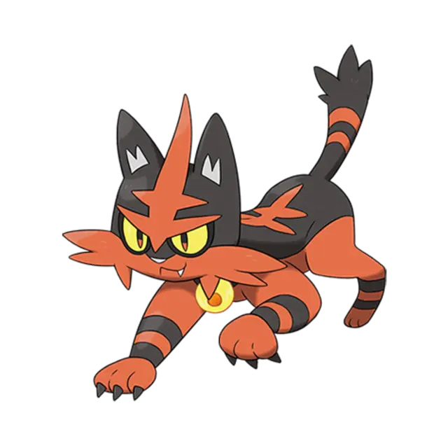 Torracat, the Fire Cat Pokémon — Fire-type Pokémon official artwork