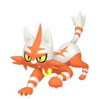 Torracat shiny front-facing sprite from Pokémon Ultra Moon