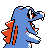 Totodile back-facing sprite from Pokémon Crystal