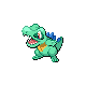 Totodile shiny front-facing sprite from Pokémon Pearl
