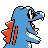 Totodile back-facing sprite from Pokémon Gold