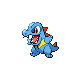Totodile front-facing sprite from Pokémon HeartGold