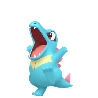 Totodile front-facing sprite from Legends Za