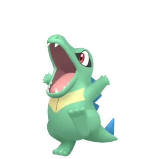 Totodile shiny front-facing sprite from Legends Za
