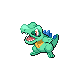 Totodile shiny front-facing sprite from Pokémon Platinum