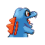 Totodile back-facing sprite from Pokémon Ruby