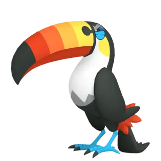 Toucannon front-facing sprite from Champions