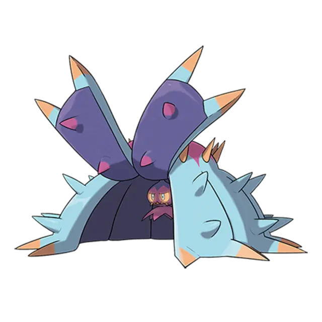 Toxapex, the Brutal Star Pokémon — Poison/Water-type Pokémon official artwork