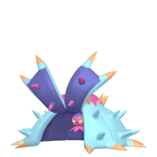 Toxapex front-facing sprite from Pokémon Moon