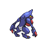 Toxicroak back-facing sprite from Pokémon White 2
