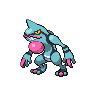 Toxicroak shiny front-facing sprite from Pokémon White 2
