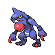 Toxicroak front-facing sprite from Pokémon Diamond