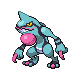 Toxicroak shiny front-facing sprite from Pokémon Diamond