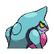Toxicroak shiny back-facing sprite from Pokémon Platinum