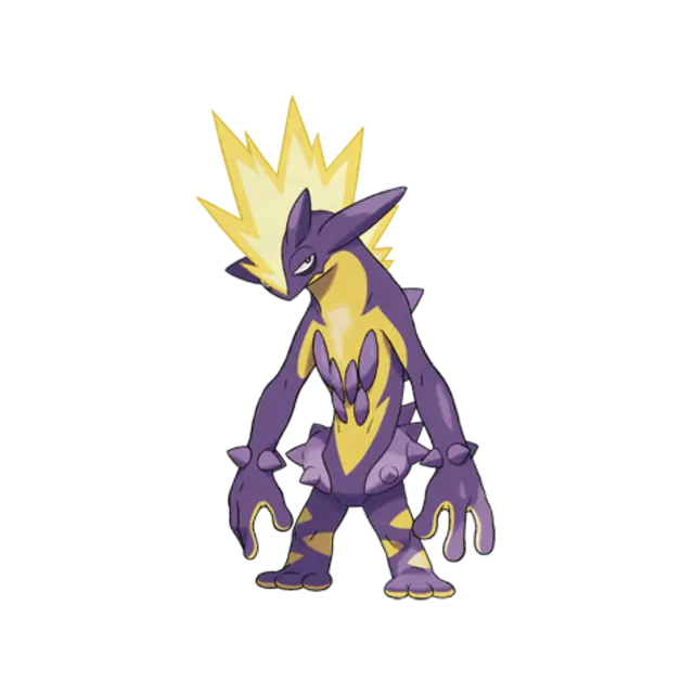 Toxtricity, the Punk Pokémon — Electric/Poison-type Pokémon official artwork