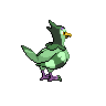 Tranquill shiny back-facing sprite from Pokémon Black 2