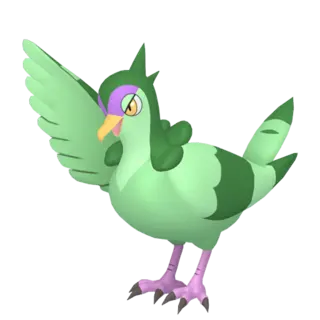 Tranquill shiny front-facing sprite from Pokémon Shield