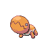 Trapinch front-facing sprite from Pokémon SoulSilver