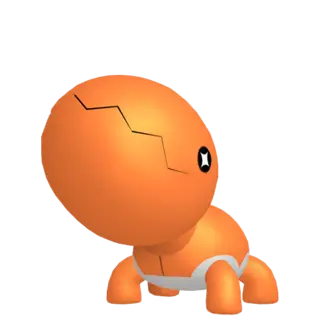 Trapinch front-facing sprite from Pokémon Violet